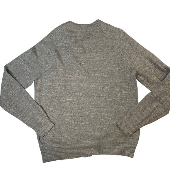 Banana Republic Men’s Sz L Gray Zip Cardigan Sweater 100% Cotton Natural fiber - Picture 9 of 9